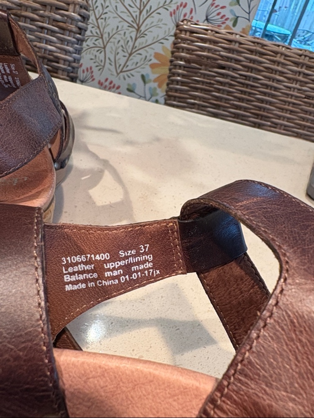 Women’s Brown Leather Studded Clog Sandal - Picture 7 of 10